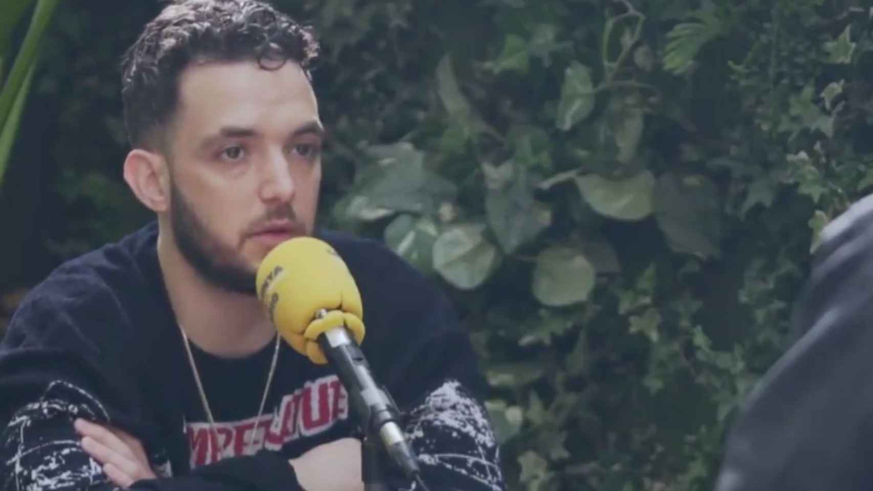 C. Tangana durante la entrevista en Catalunya Ràdio emitida este domingo / CATALUNYA RÀDIO