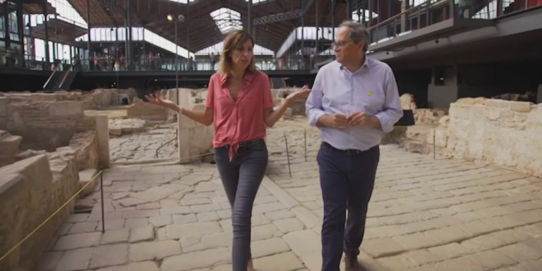 Quim Torra, en El Born Centre de Cultura i Memòria para el programa 'FAQS' / TV3