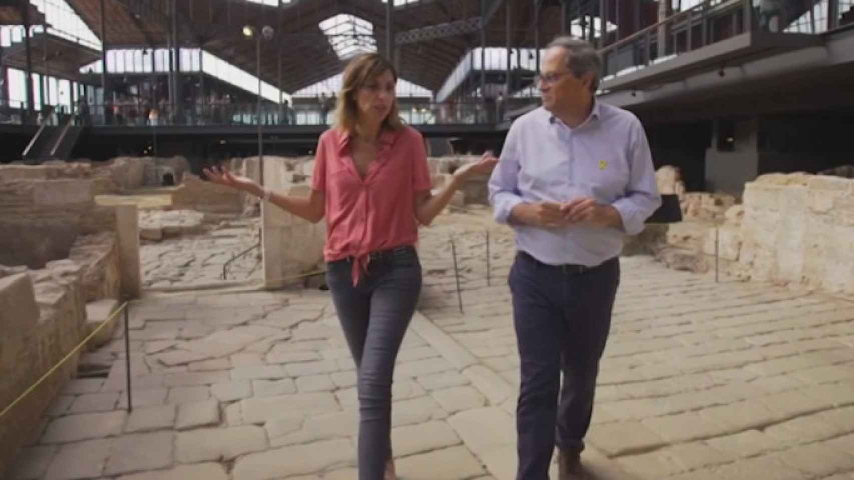 Quim Torra, en El Born Centre de Cultura i Memòria para el programa 'FAQS' / TV3