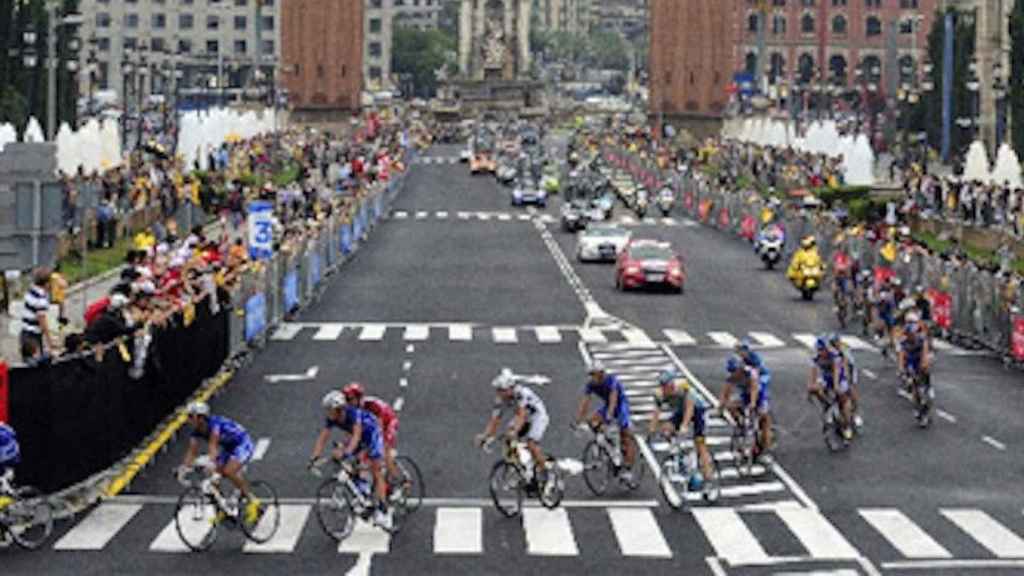 El Tour de Francia en Barcelona, en un final de etapa de 2009