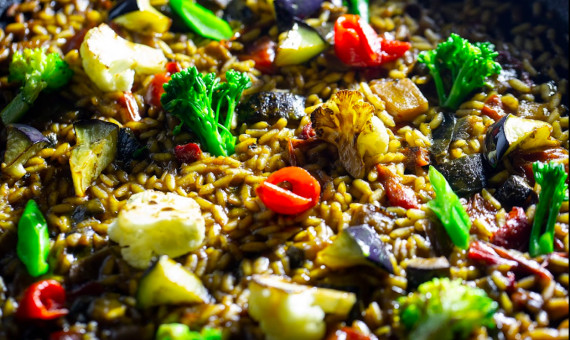 Arroz de verduras, uno de los platos de autor del chef / PERFECTO