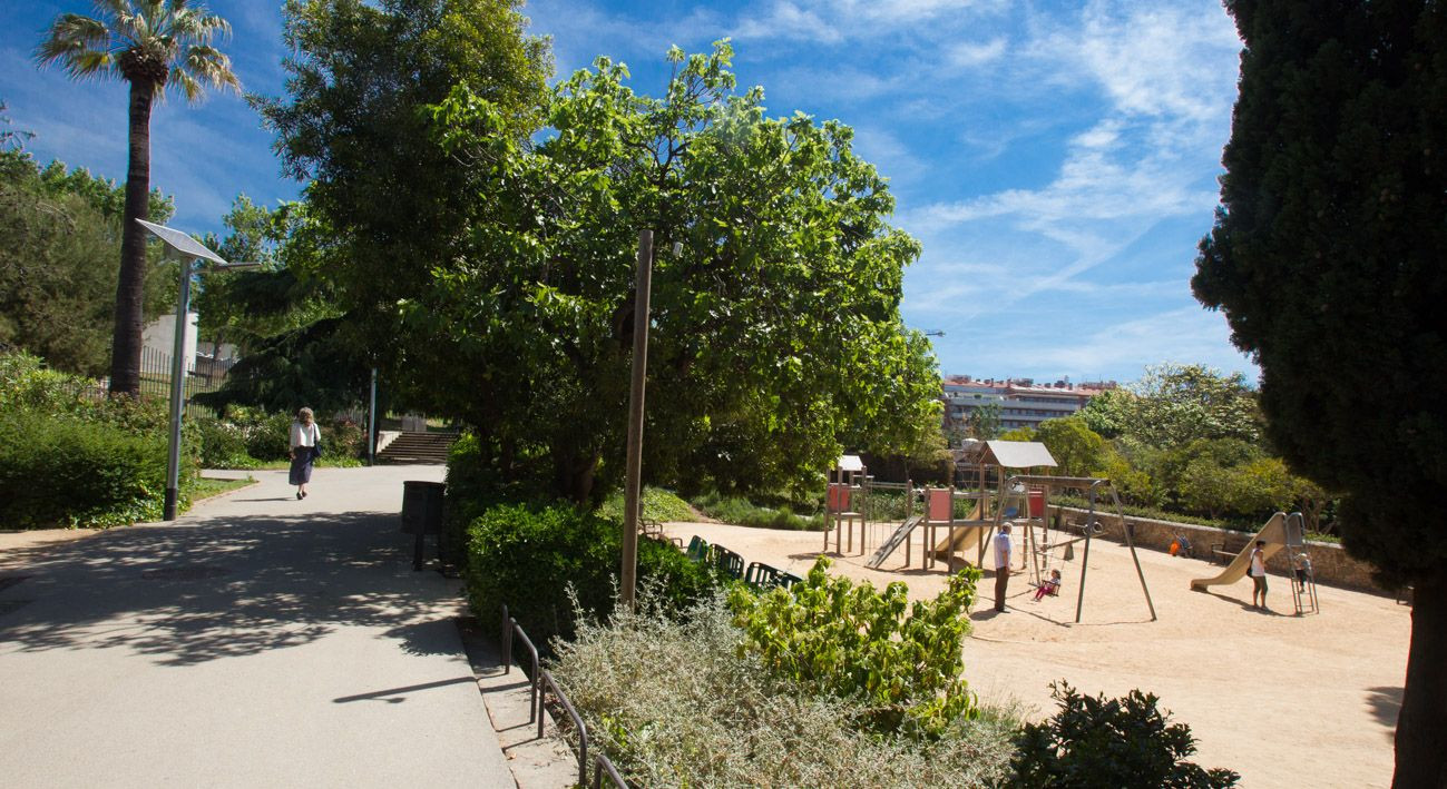 Parque de les Aigües, en el Baix Guinardó / AJ BCN