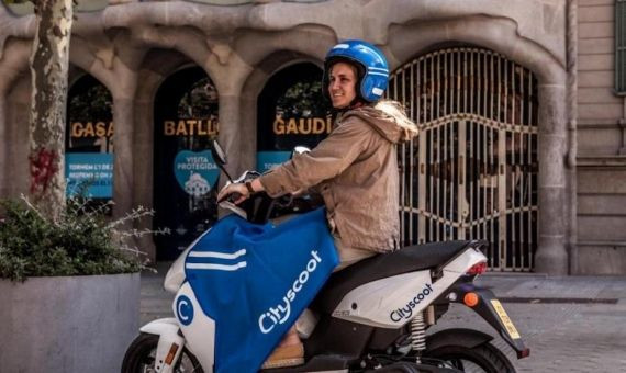 Motos de Cityscoot, operador francés de referencia de 'motosharing' / CITYSCOOT