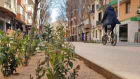 Tramo de la calle Gran de Sant Andreu reformado por el Ayuntamiento de Barcelona / AJ BCN