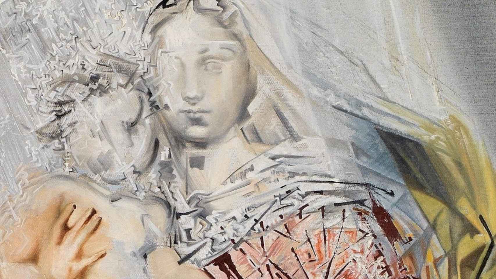 Detalle de la 'Madona Cósmica' de Salvador Dalí en una imagen de archivo