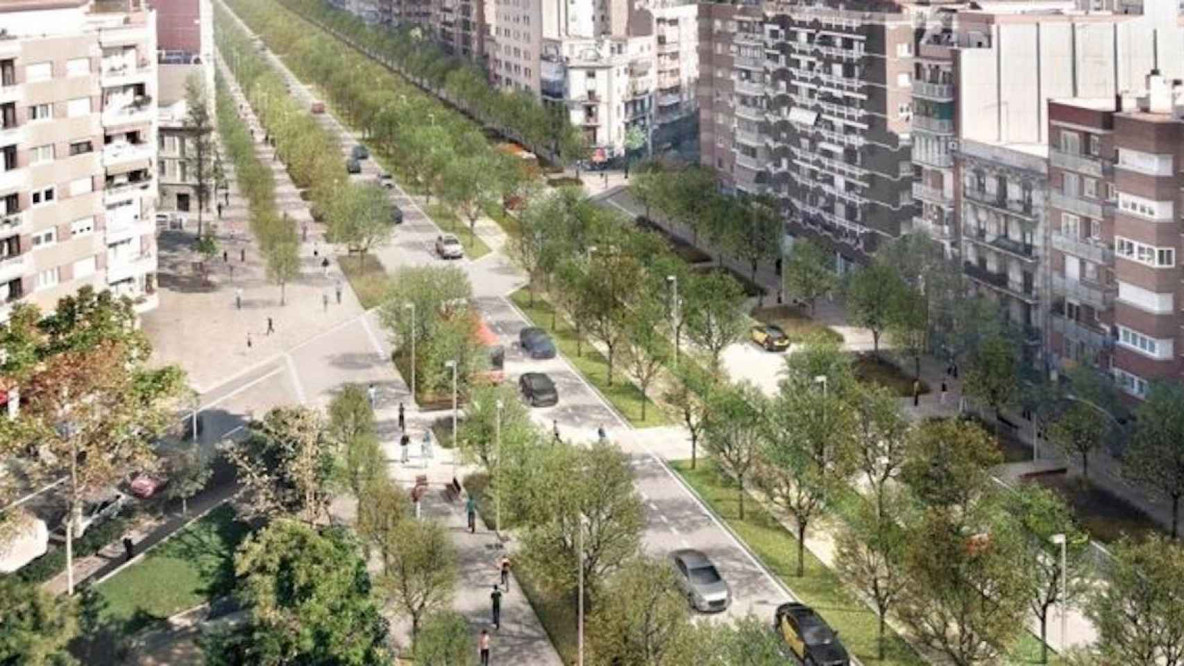 Render de la futura transformación de la Meridiana / AYUNTAMIENTO DE BARCELONA