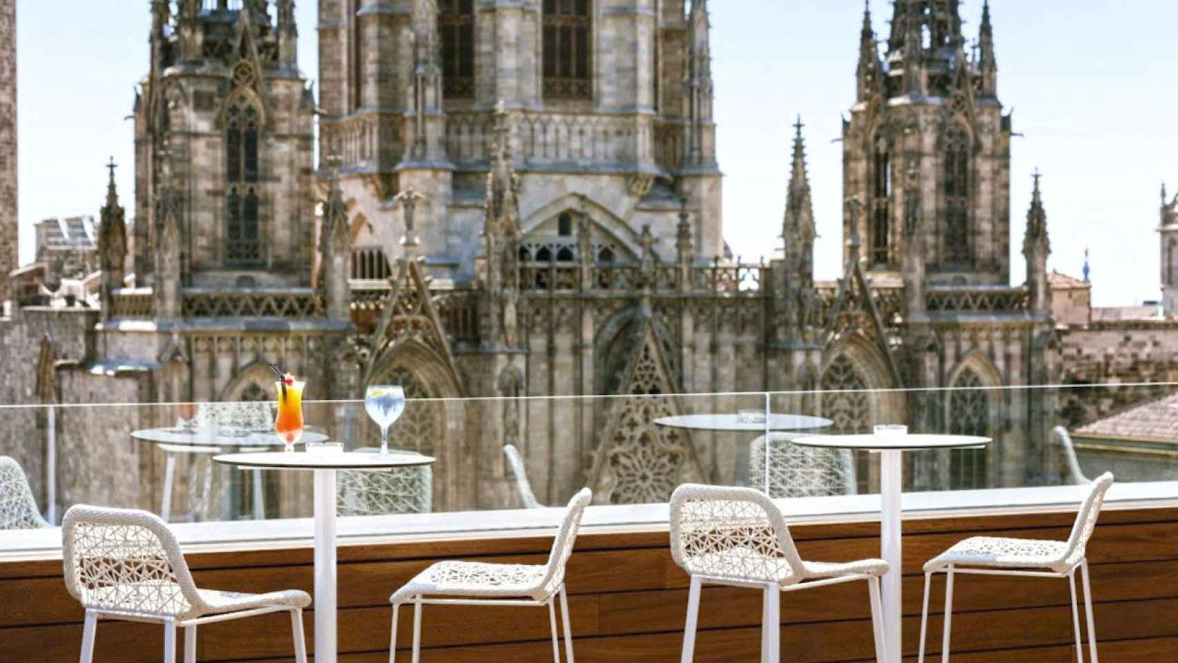 Terraza en Barcelona en una imagen de archivo