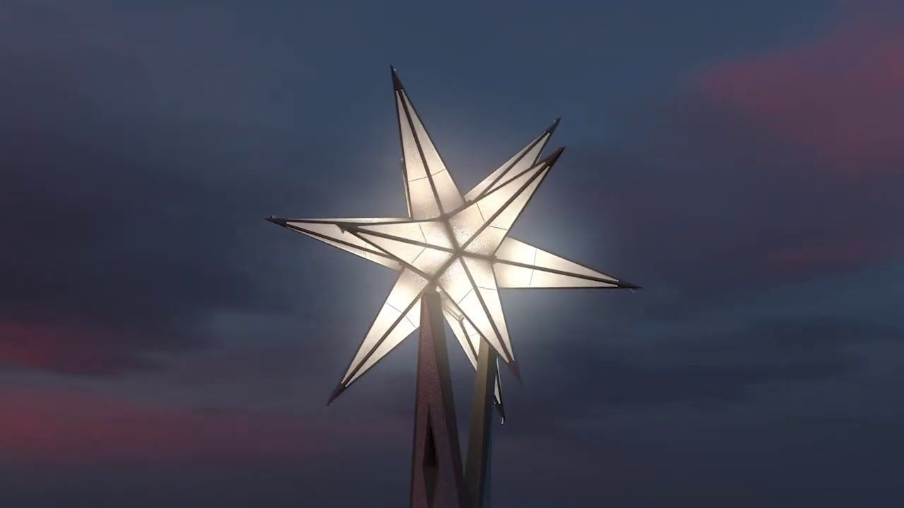 Estrella en la parte más alta de la torre de María / SAGRADA FAMÍLIA