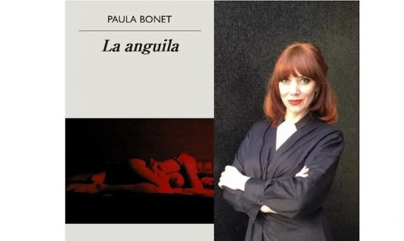 Fotomontaje del libro 'La Anguila' y Paula Bonet, su autora / MA