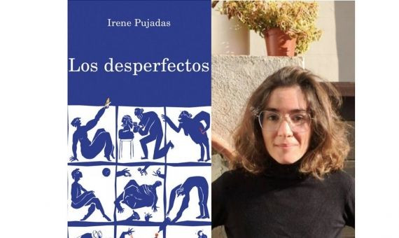 Fotomontaje del libro 'Los desperfectos' y Irene Pujadas, su autora / MA