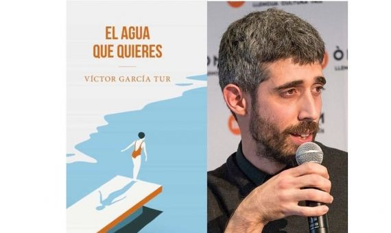 Fotomontaje del libro 'El agua que quieres' y Víctor García, su autor / MA