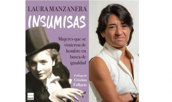 Fotomontaje del libro 'Insumisas' y su autora, Laura Manzanera / MA