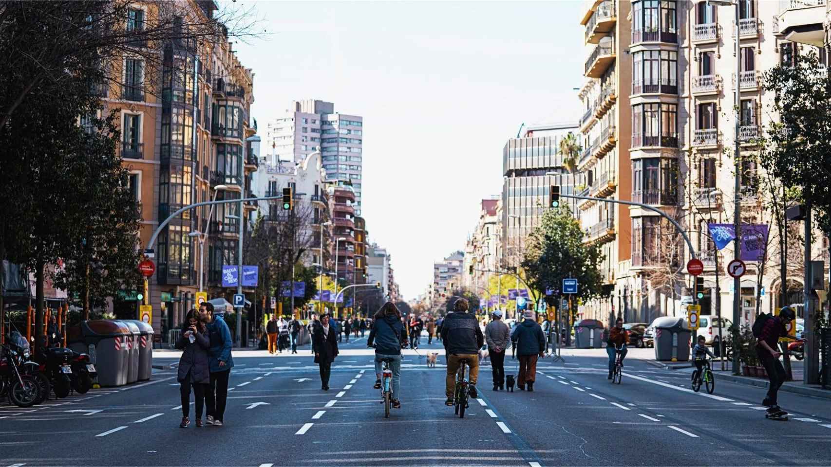 Peatonalización del programa 'Obrim Carrers' en Barcelona / AJ BCN