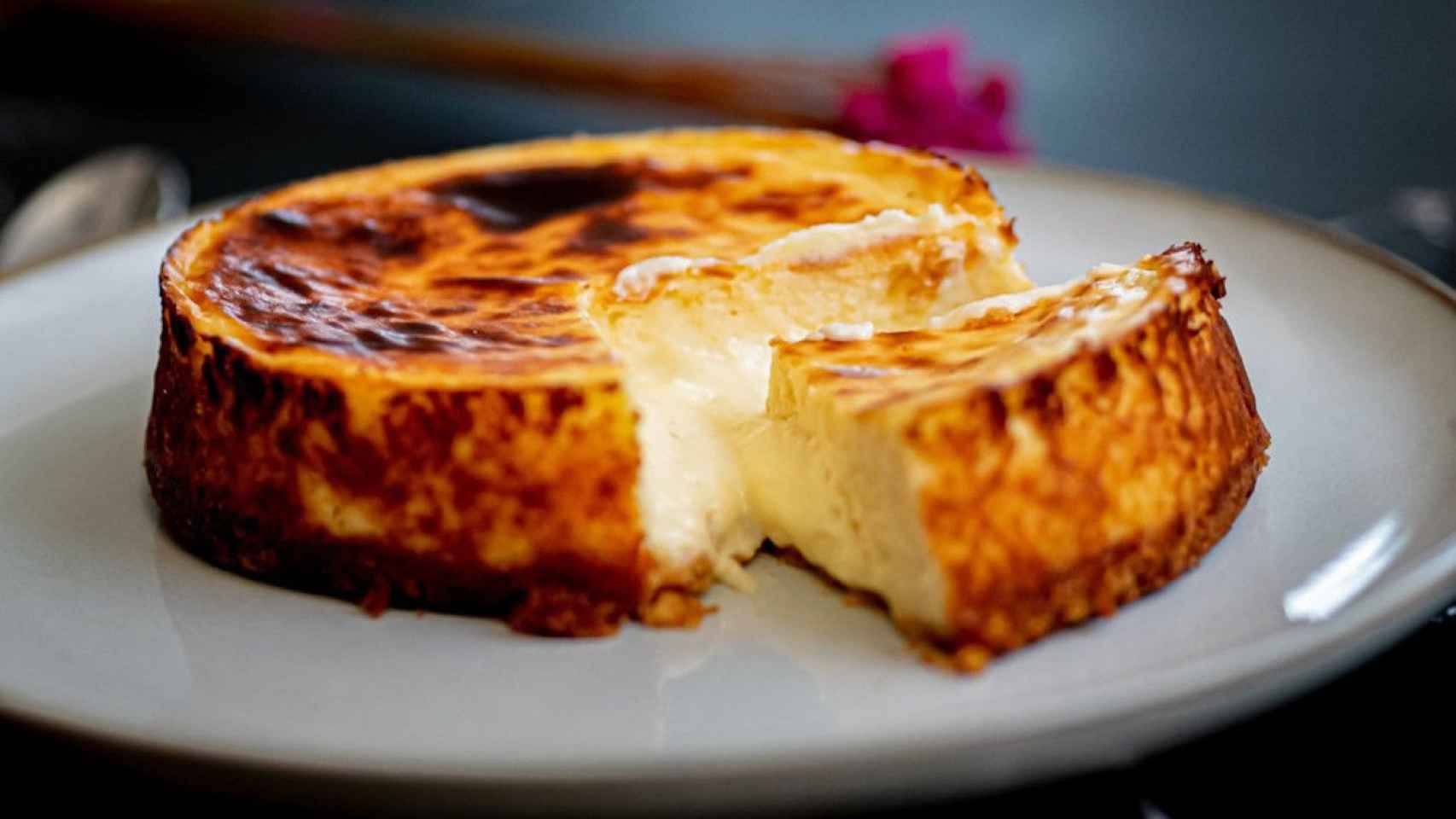 Una de las tartas de queso de Jon Cake en una imagen de recurso