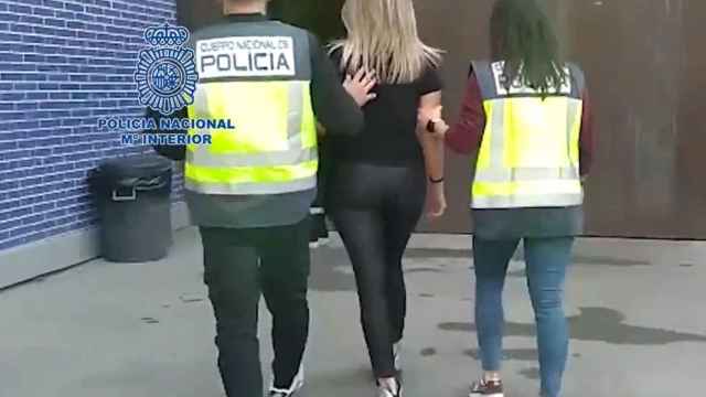Imagen de la detenida en Barcelona por dirigir una red internacional de prostitución / POLICÍA NACIONAL