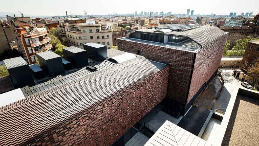 Vista aérea del nuevo recinto del Instituto de investigación del Hospital de Sant Pau donde se estudia el Parkinson / IR SANT PAU