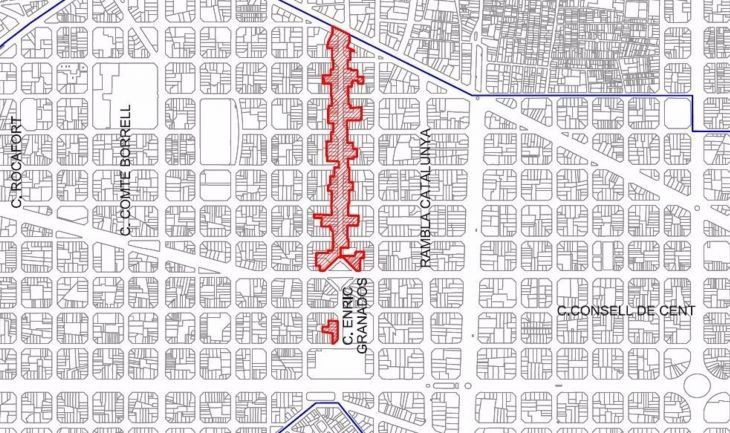 Barcelona incluye la calle de Enric Granados al proyecto de la supermanzana del Eixample / AJUNTAMENT DE BARCELONA