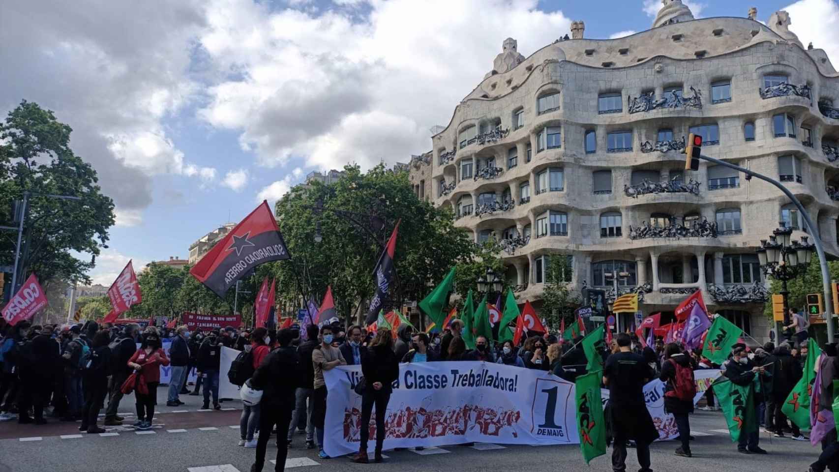 Concentración en Barcelona convocada por la ICA en el Día del Trabajador / EUROPA PRESS