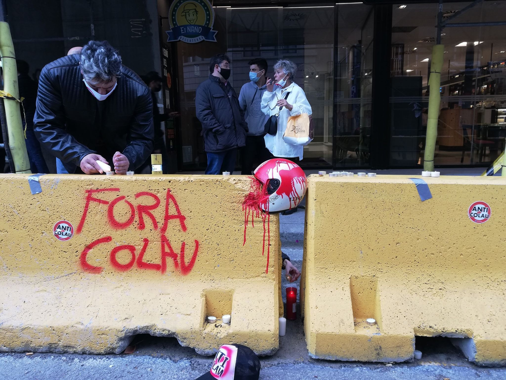 Homenaje a Martí Estela en la calle de Balmes de Barcelona / @OnVasBarcelona