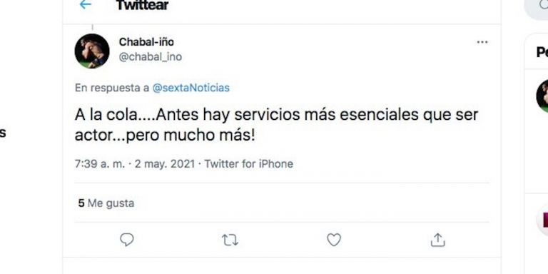 Críticas a Sílvia Abril por pedir que se priorice la vacunación en actores / TWITTER