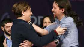 Colau e Iglesias durante un mitin / EFE