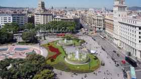 Imagen de la plaza de Catalunya, en el centro de Barcelona / AYUNTAMIENTO DE BARCELONA