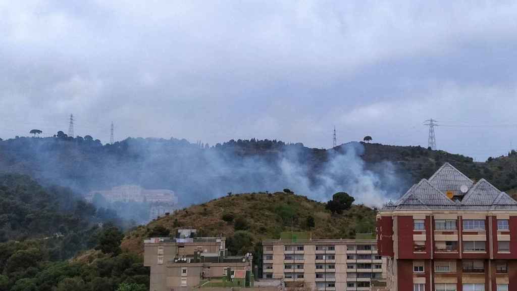 Incendio forestal en Collserola / @nutbcn