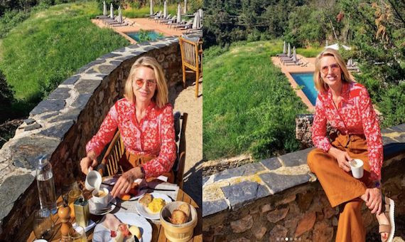 La modelo barcelonesa Judit Mascó desayunando en su paraíso particular/ INSTAGRAM