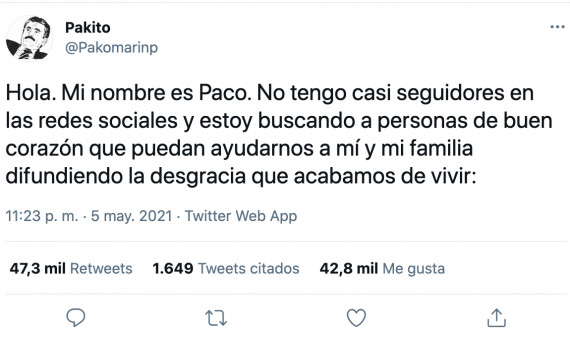 Hilo de Twitter que se ha viralizado sobre el caso de Xavi, fallecido en Cidac mientras trabajaba / TWITTER