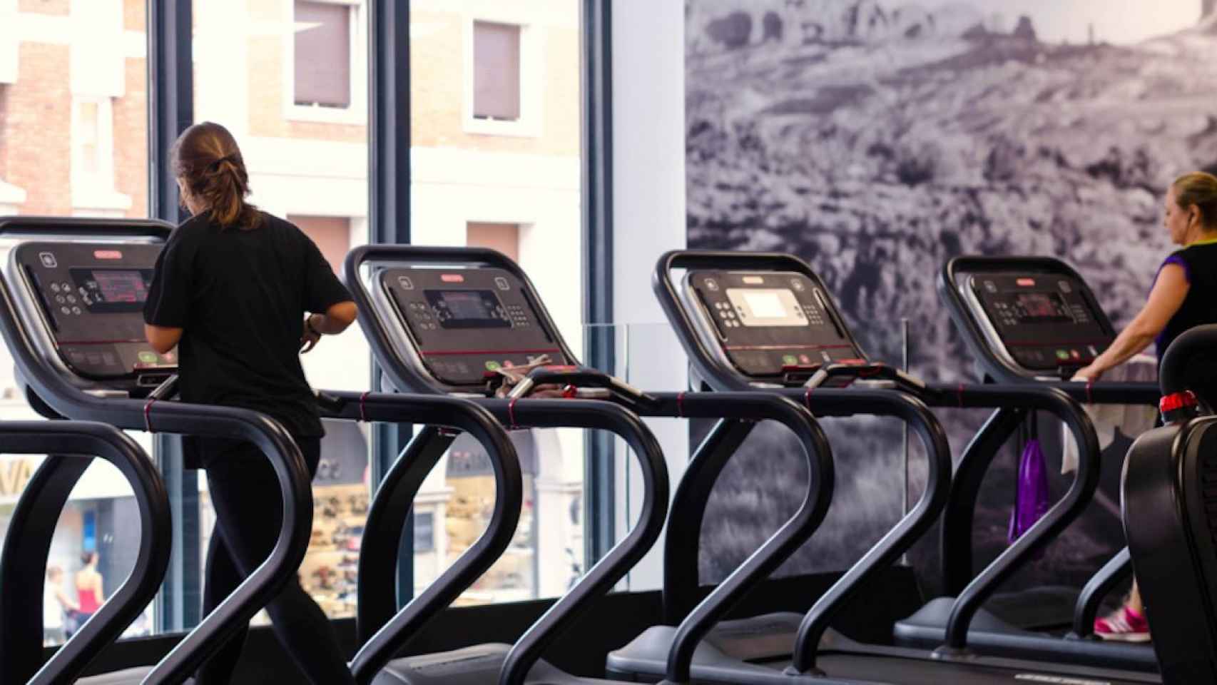 Interior de un gimnasio en Barcelona