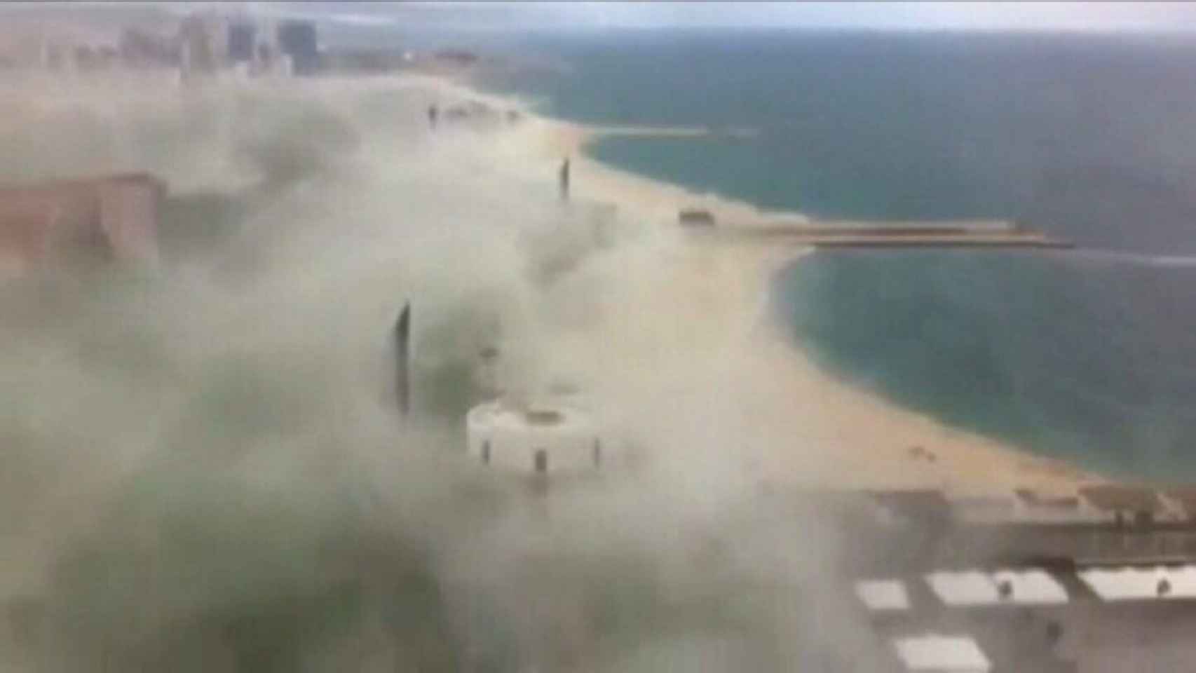 Tormenta de arena en Barcelona en una imagen de archivo / betevé