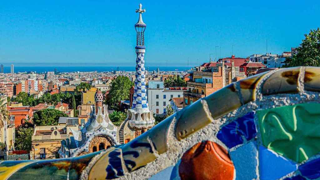 Imagen de archivo de Barcelona desde el Park Güell