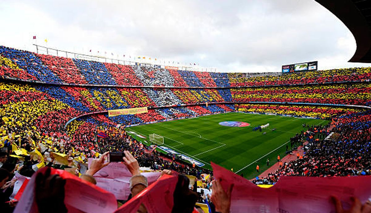 Aficionados del FC Barcelona en el Camp Nou / Redes