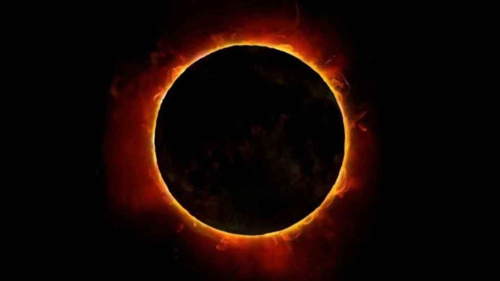 Eclipse solar 'anillo de fuego' en una imagen de archivo