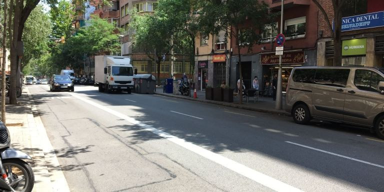 Calle Mallorca, donde se encuentra la floristería okupada / RP