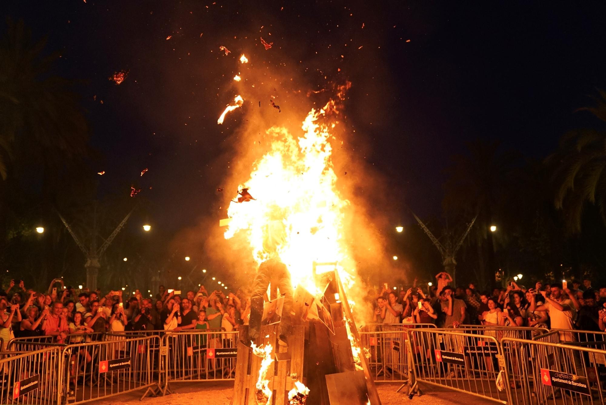 La verbena de Sant Joan de 2019, en Barcelona / EP