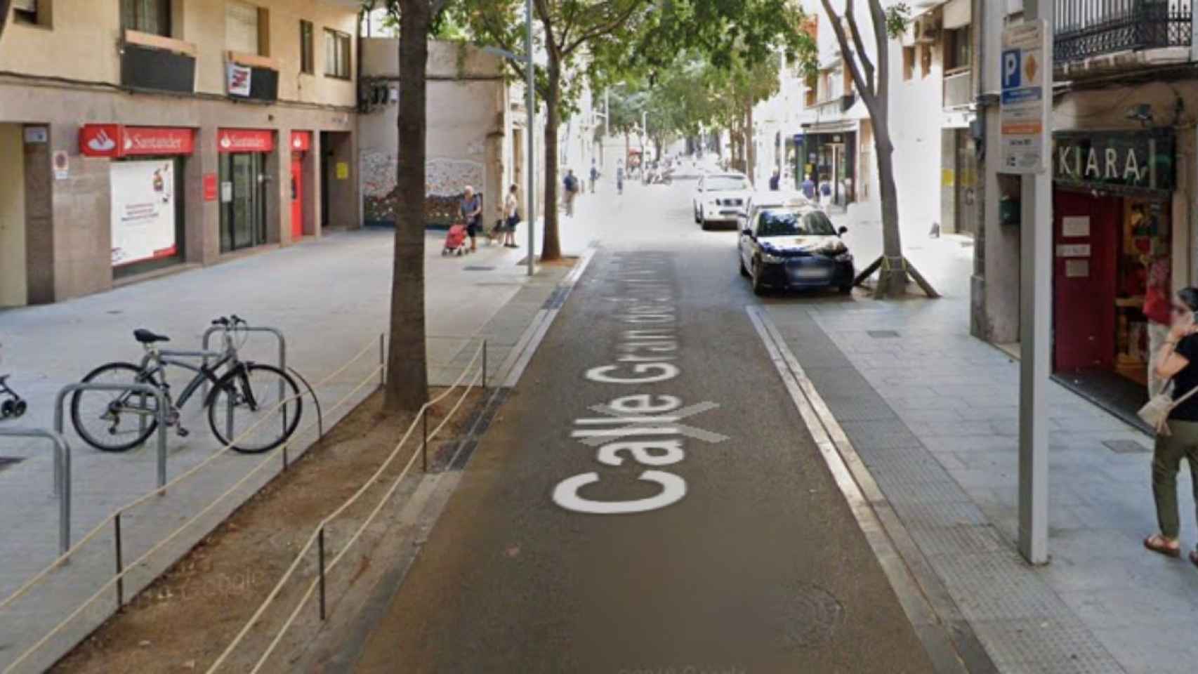 La calle de Gran de Sant Andreu con amplías aceras / GOOGLE MAPS