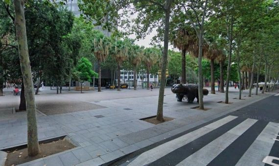 Imagen de la Rambla del Raval, el lugar donde fue agredido el inspector / GOOGLE STREET VIEW