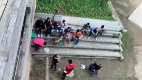 Botellón en el parque de Diagonal Mar con presencia de un bebé / CEDIDA