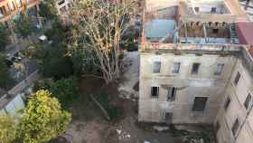 Vista aérea de la finca de Can Capellanets / SALVEM EL PATRIMONI DE LES CORTS