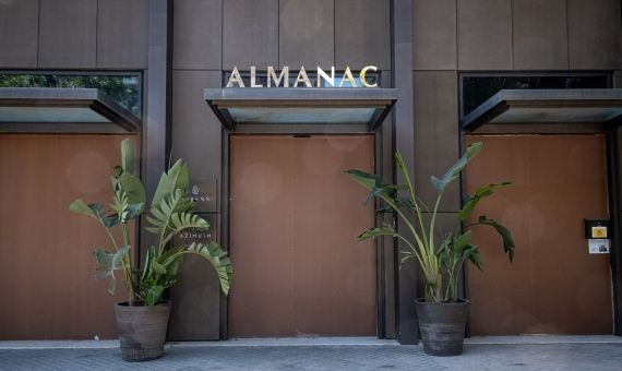 El Hotel Almanac, situado en las inmediaciones del paseo de Gràcia, cerrado desde la pandemia / PABLO MIRANZO