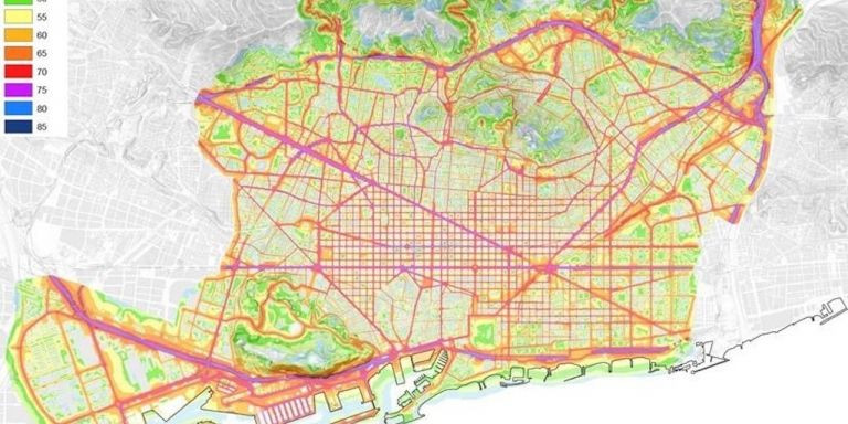 Mapa del ruido de Barcelona / AYUNTAMIENTO DE BARCELONA