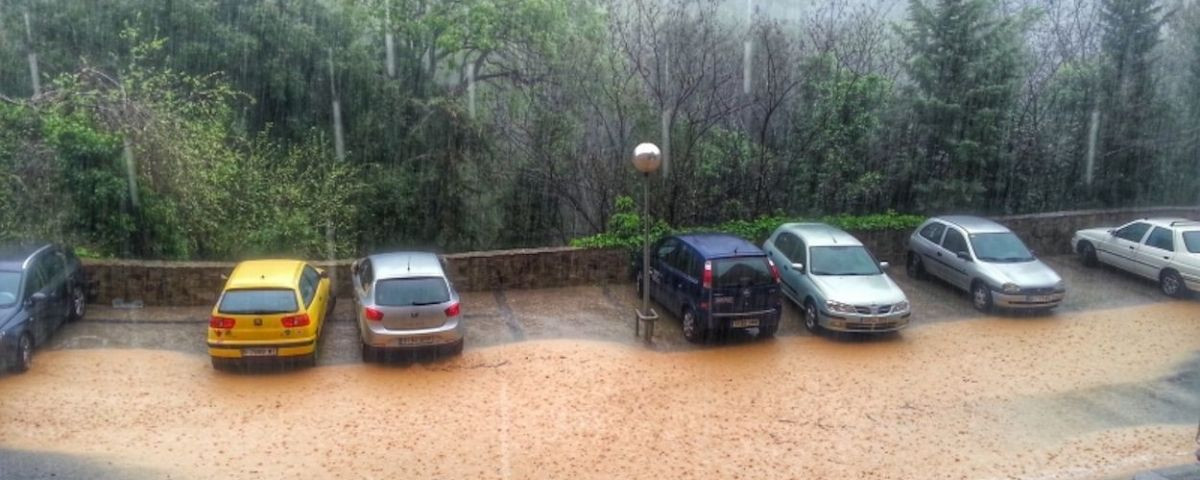 Lluvia de barro en Barcelona / DIPUTACIÓ DE BARCELONA