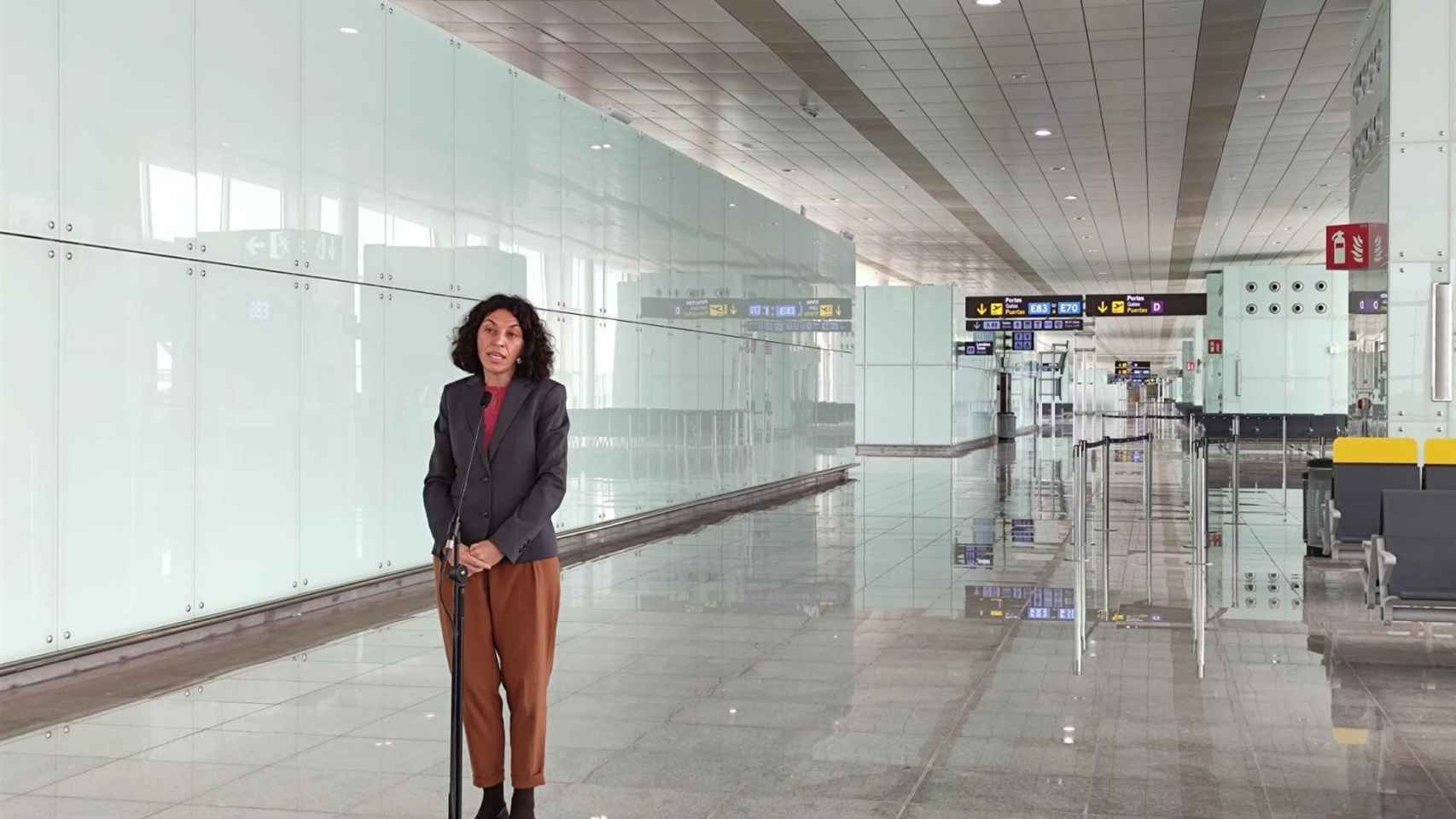 La directora del Aeropuerto de Barcelona, Sonia Corrochano / EUROPA PRESS