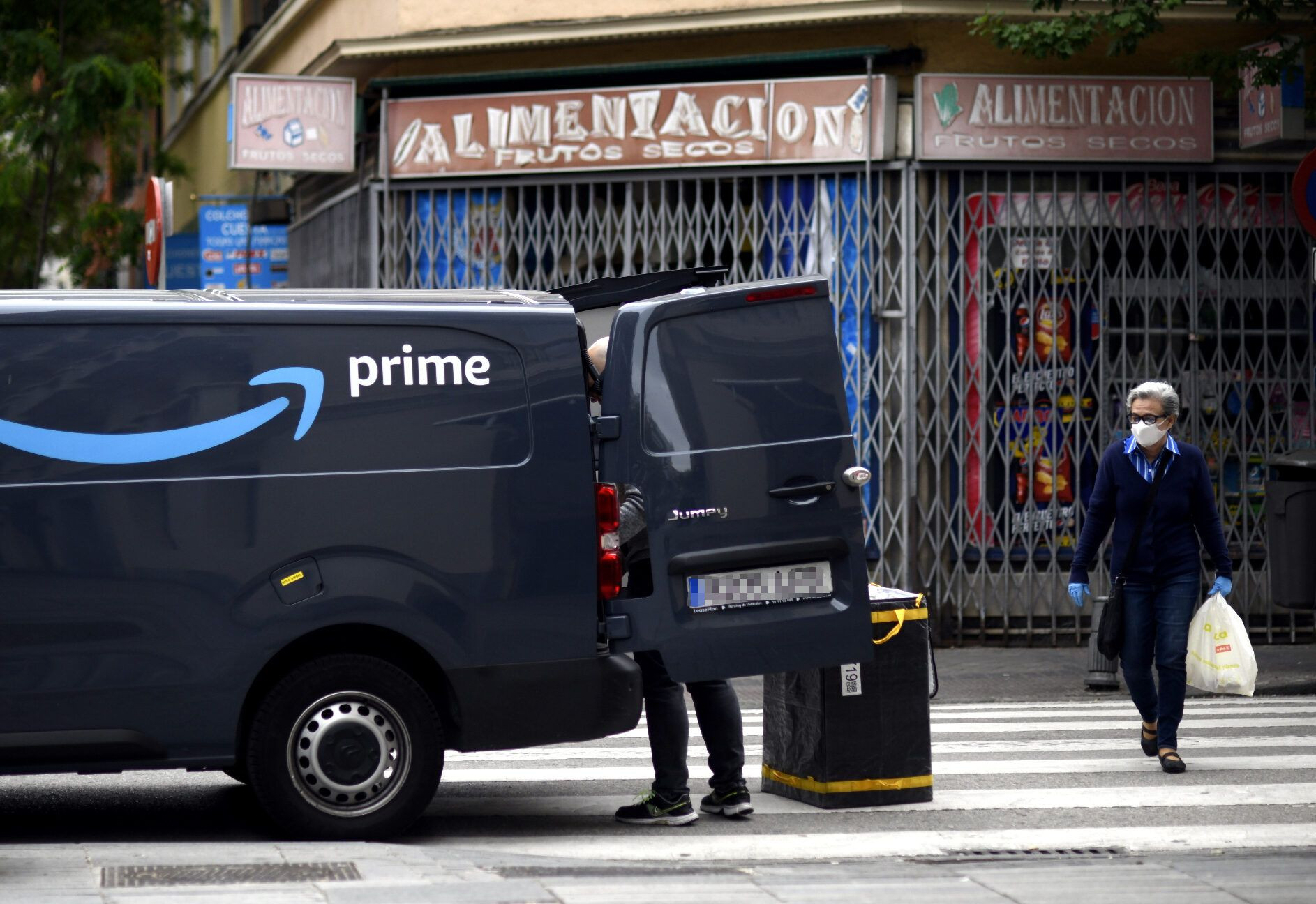 Una furgoneta de reparto de Amazon en una imagen de archivo / EUROPA PRESS