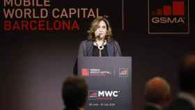 Ada Colau, alcaldesa de Barcelona, en la cena inaugural del Mobile World Congress / EUROPA PRESS