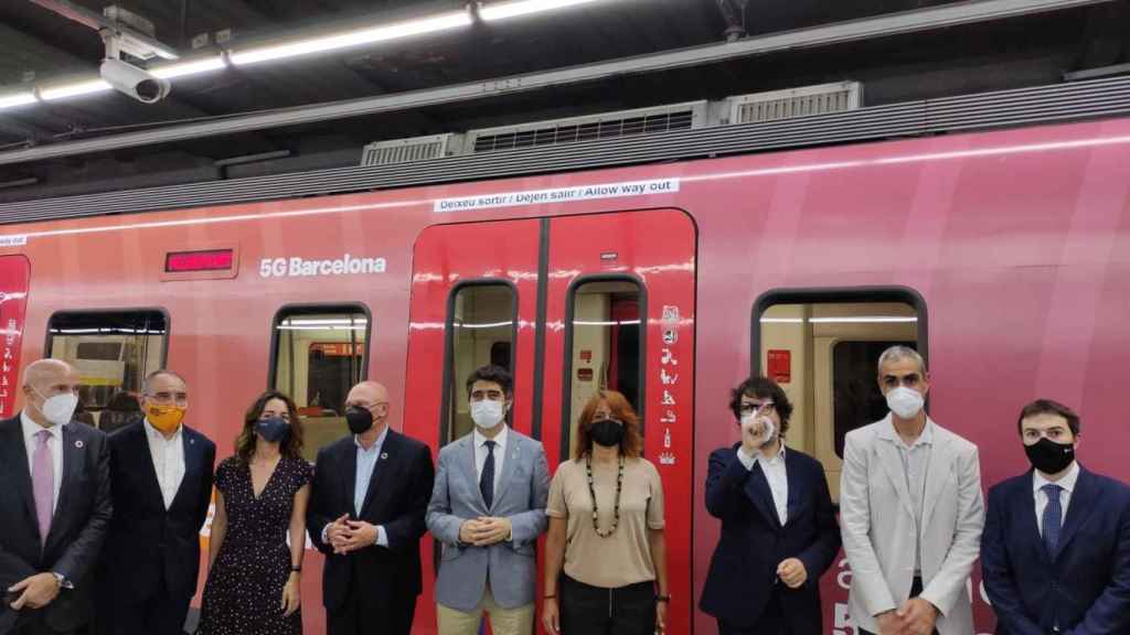 Viaje inaugural del primer corredor ferroviario 5G de Europa, en Barcelona / EUROPA PRESS