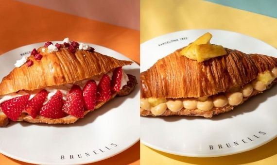 Varias combinaciones del 'croissant' veraniego de Brunells / CEDIDA