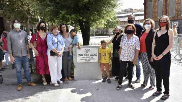 Presentación de la nueva plaza en homenaje a Conxa Pérez / AJUNTAMENT DE BARCELONA