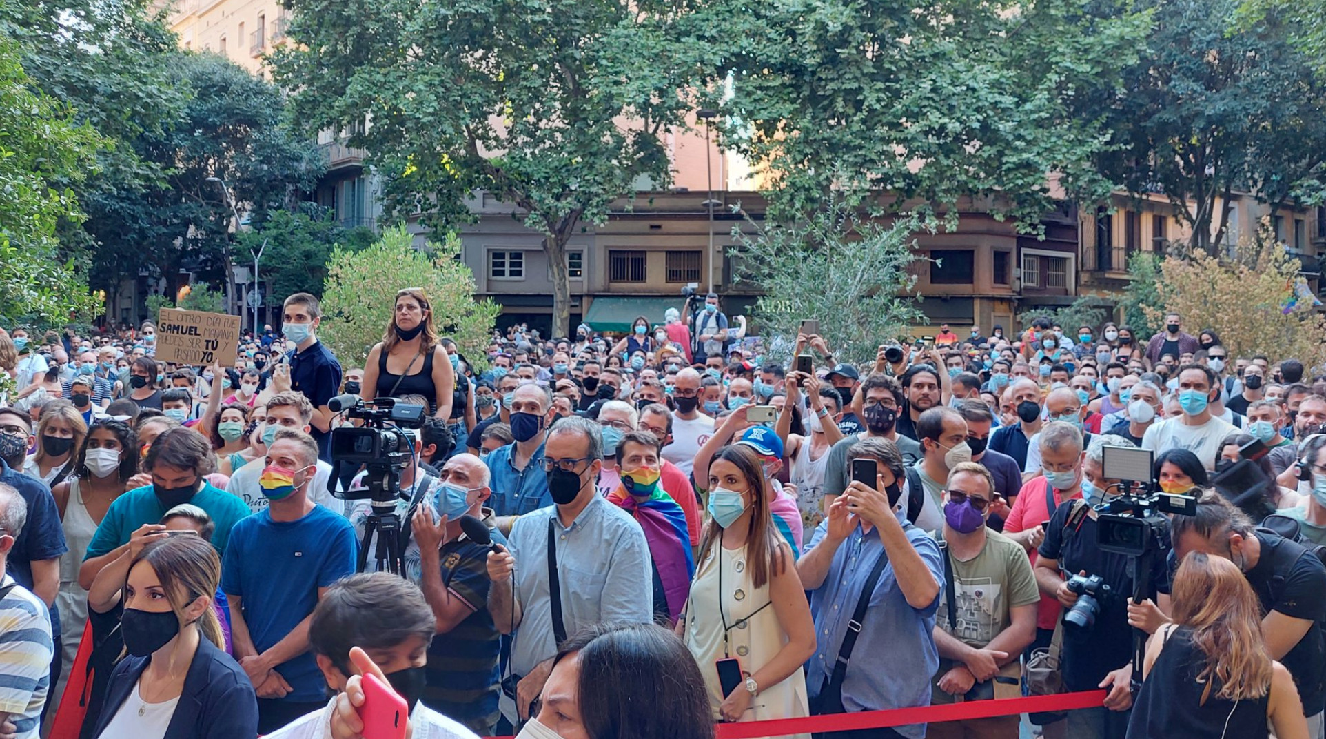 Concentración por el asesinato de Samuel / LGTBI Barcelona